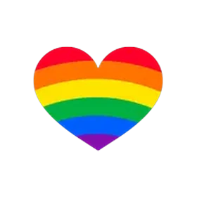 Rainbow heart — LGBTQIA+ friendly service